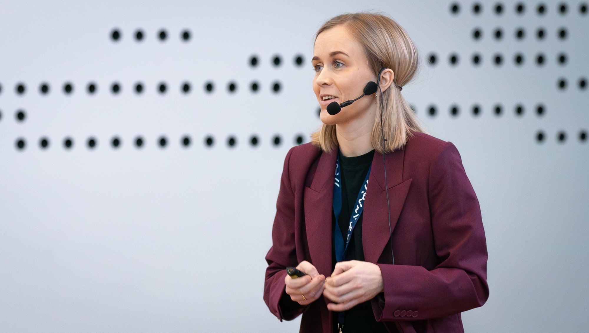 Ph.d.-studerende Pernille Gro Thrane fra Institut for Klinisk Medicin kommer på en andenplads i årets Fogh-Nielsen-konkurrence og modtager 25.000 kr. Foto: Sebastian Skousgaard, AU Health.