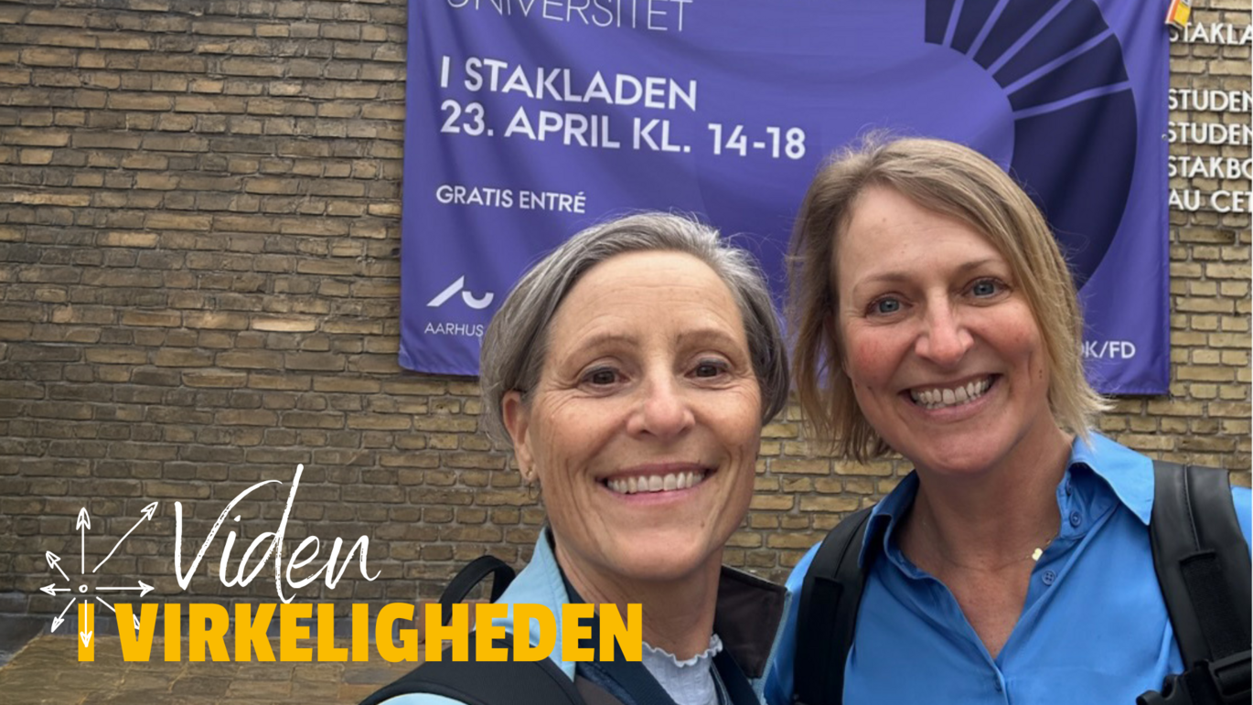 Professor Cecilia Ramlau-Hansen og postdoc Anne Gaml-Jensen deltog begge i Forskningens Døgn i Stakladen den 23. april. 